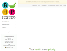Tablet Screenshot of bradentonhometownpharmacy.com